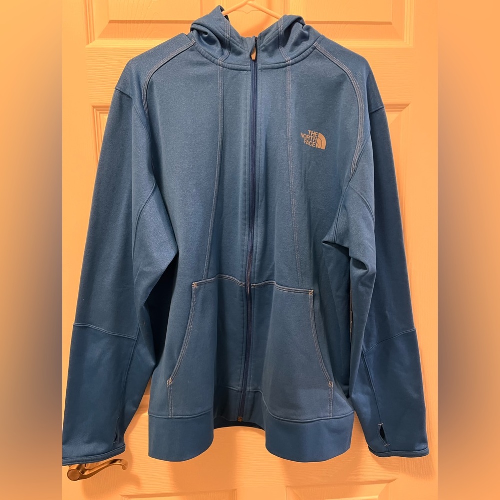 NorthFace Full Zip Mountain Athletics Hoodie Size XL, Royal Blue